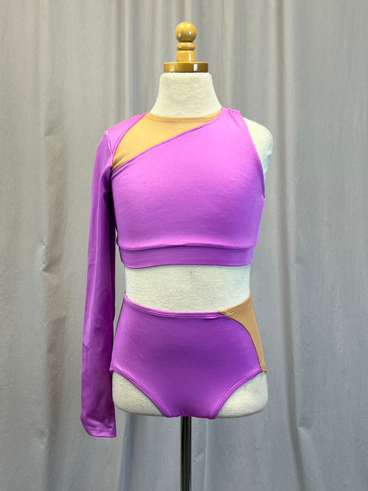 *Brand New* Orchid Single Long Sleeve Crop and Brief Set
