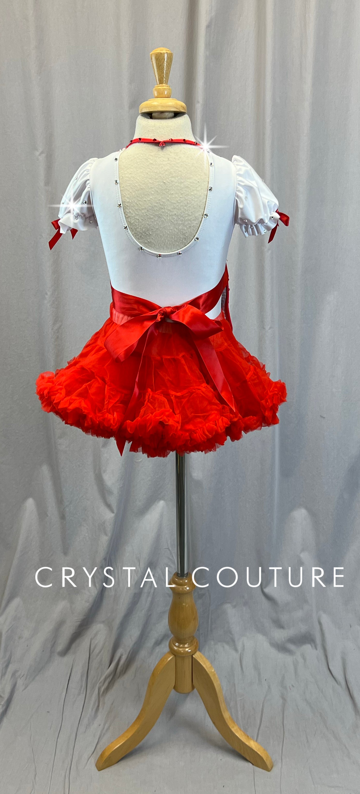 Red and White Chef Inspired Three Piece Set - Rhinestones