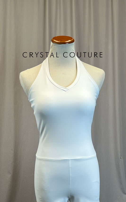 *Brand New* White Halter Neck Unitard