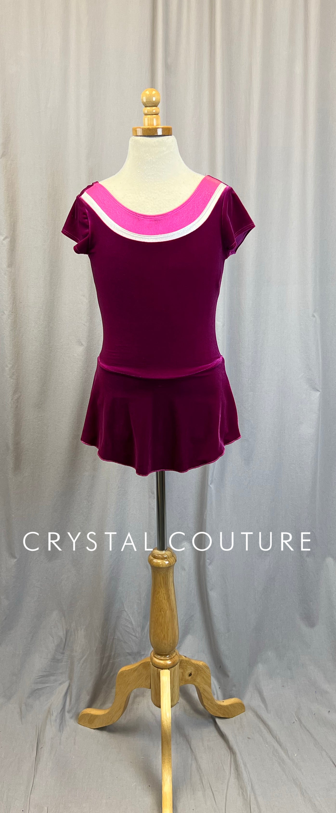 velvet skater dress Brand New* Berry Pink Velvet Skater Dress – Crystal Couture