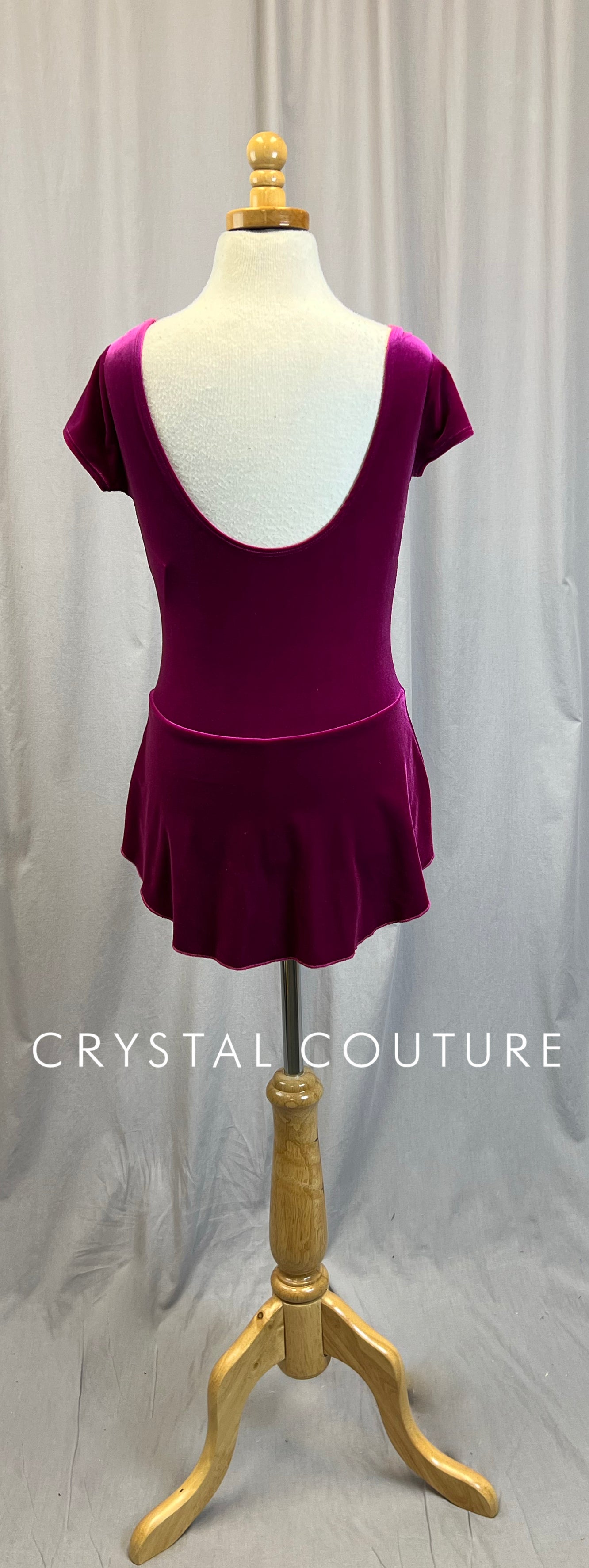 *Brand New* Berry Pink Velvet Skater Dress