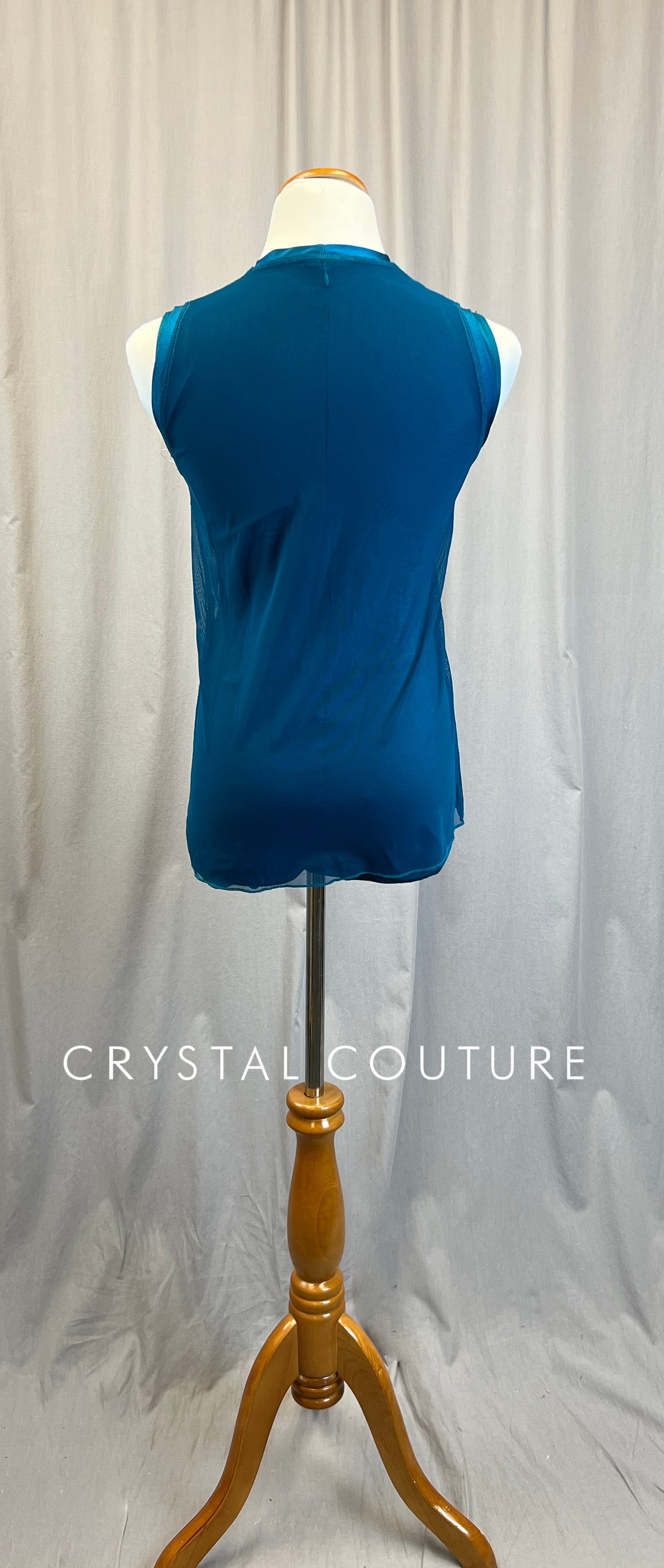 *Brand New* Deep Teal Mesh Tunic and Leotard Two Piece Set