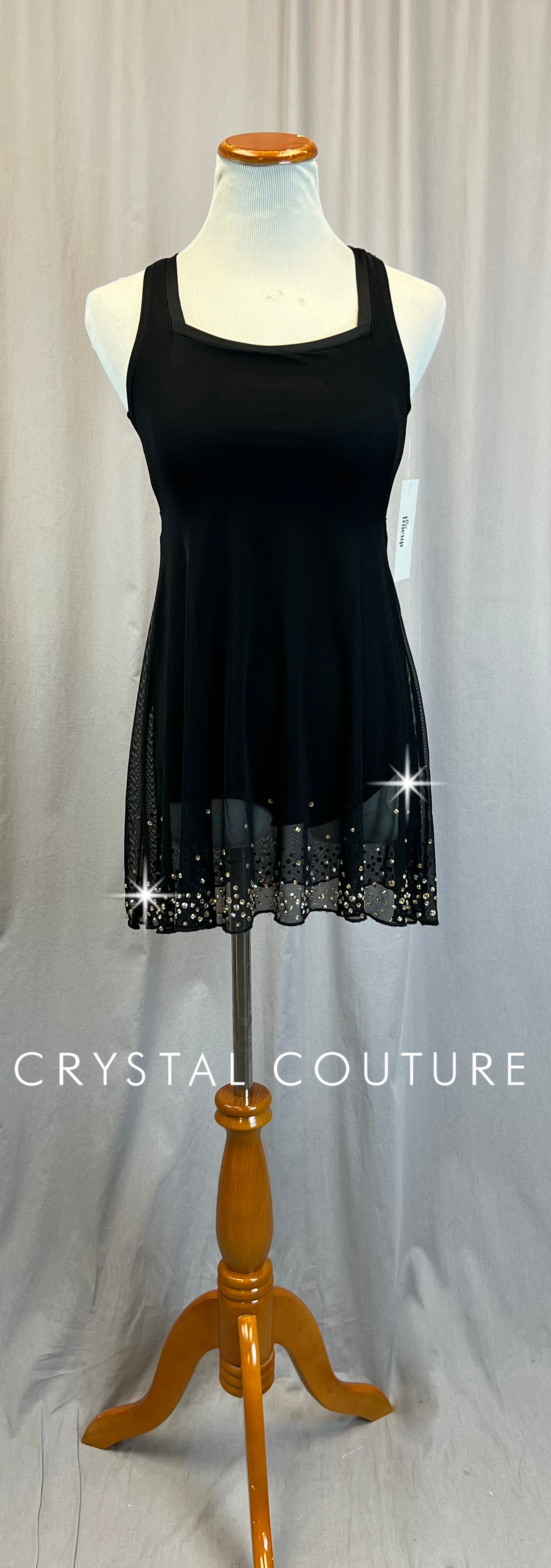 black mesh dress with rhinestones *Brand New* -Rhinestones Size and Width:9 1/2 Medium Slight stretch Clean ENDOFSEASONSALE218 DreamDress By PMN Alessia