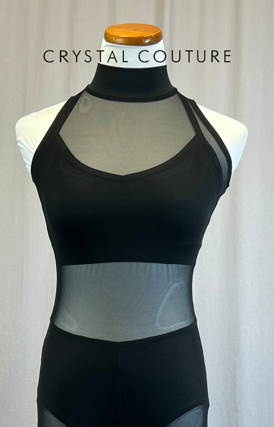*Brand New* Black Mesh Sleeveless Unitard