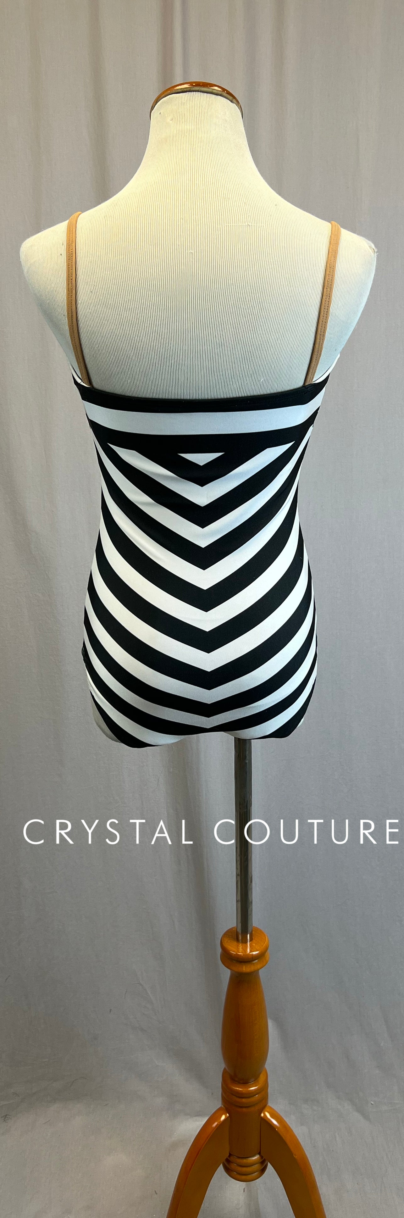 *Brand New* Black and White Chevron Leotard