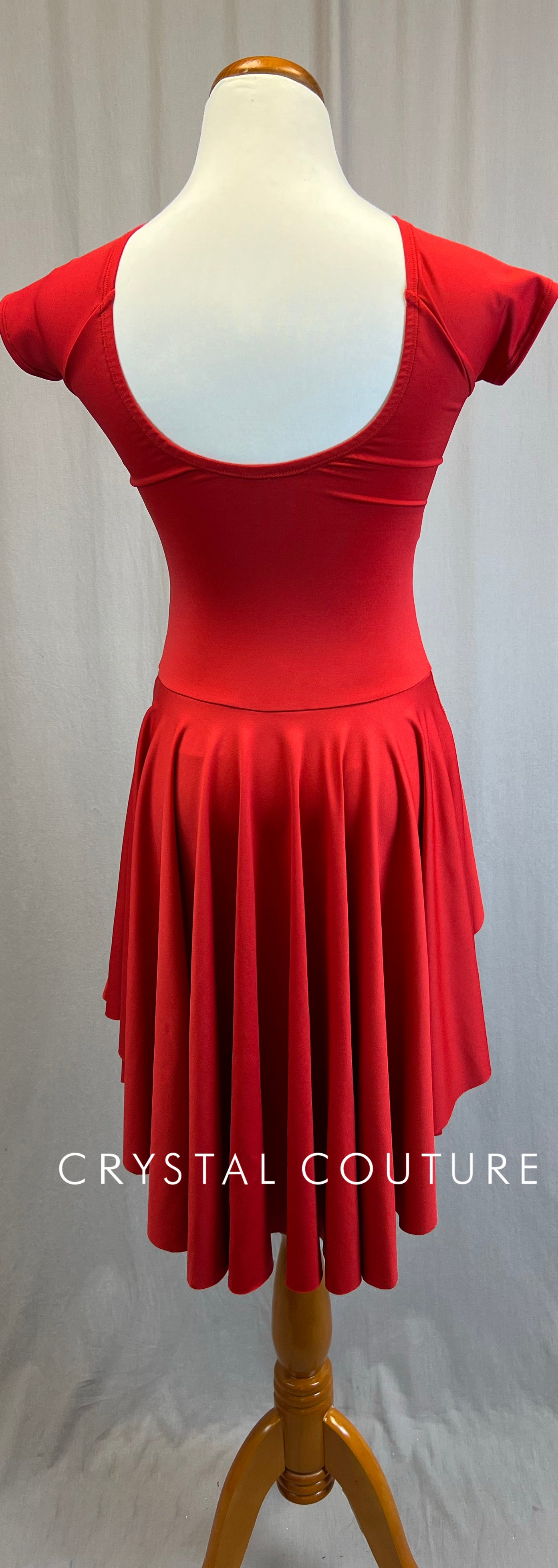 *Brand New* Red Lycra Cap Sleeve Dress