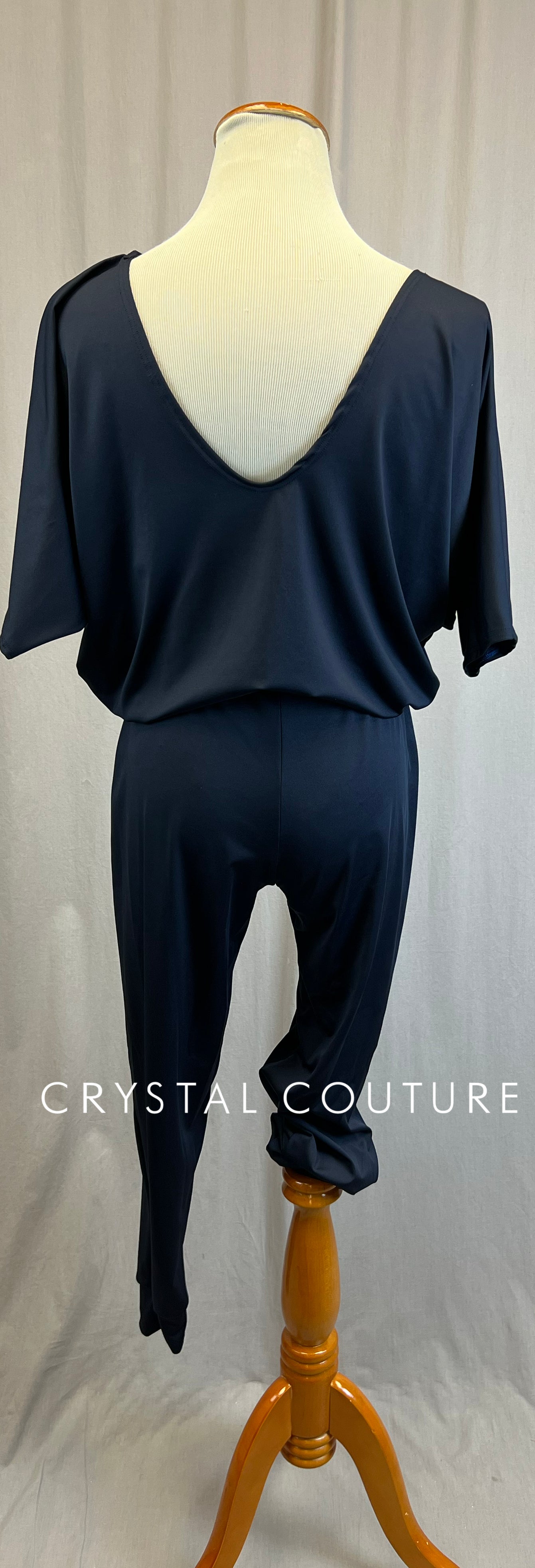 *Brand New* Navy Marbled Blousy T-Shirt Unitard