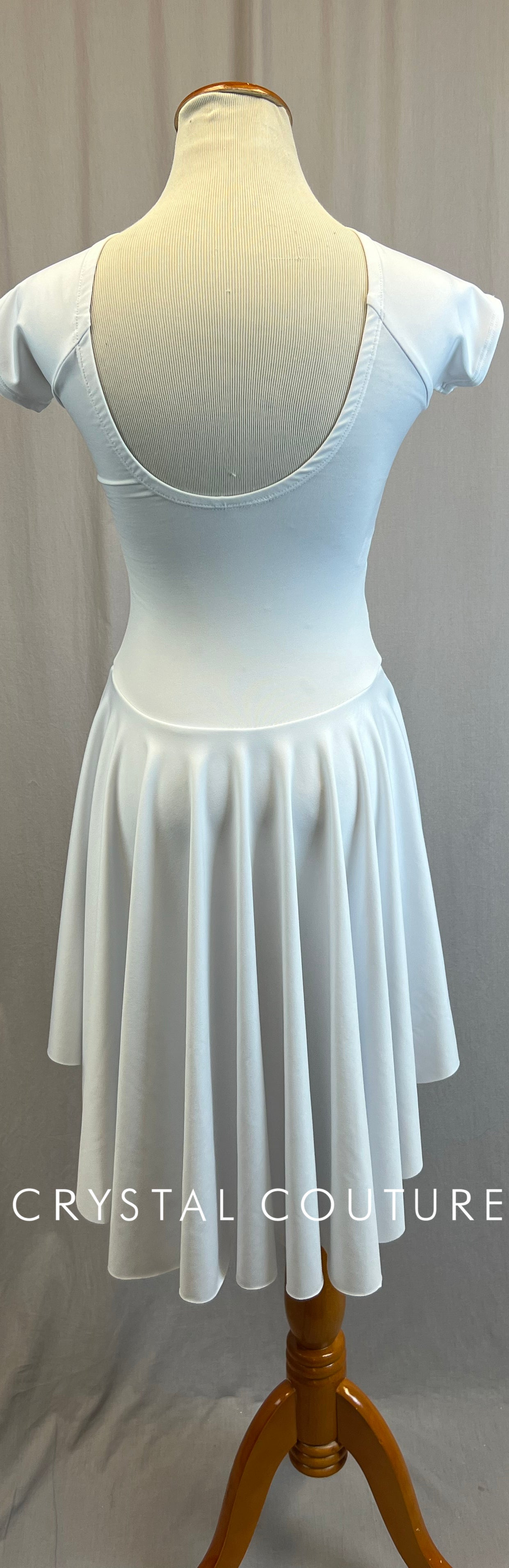 *Brand New* White Lycra Cap Sleeve Dress