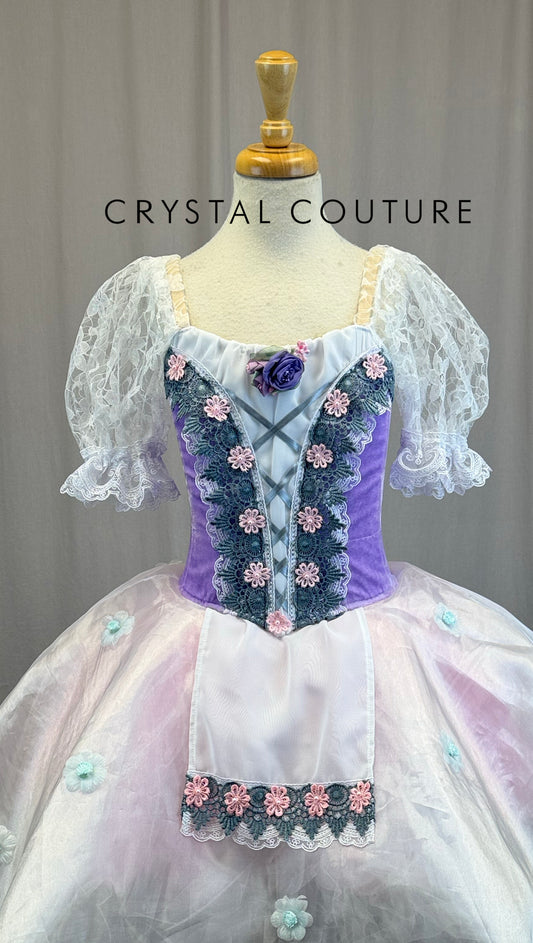 *Custom* Purple Velvet and White Chiffon Giselle Inspired Ballet Dress