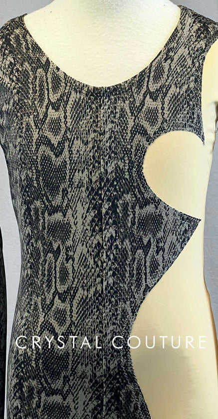 Custom Snakeskin and Nude Bodysuit