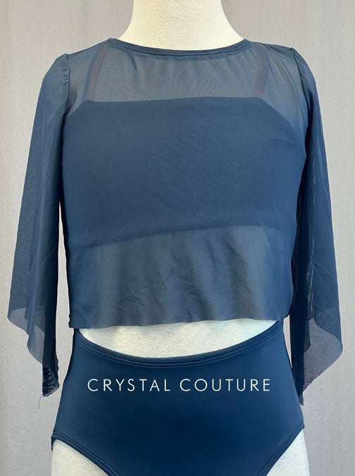 Custom Navy Blue Mesh Top and Trunk