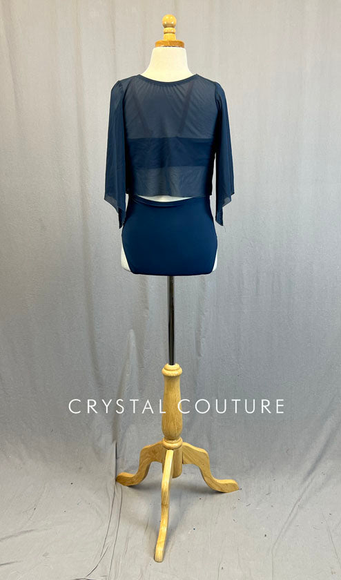 Custom Navy Blue Mesh Top and Trunk