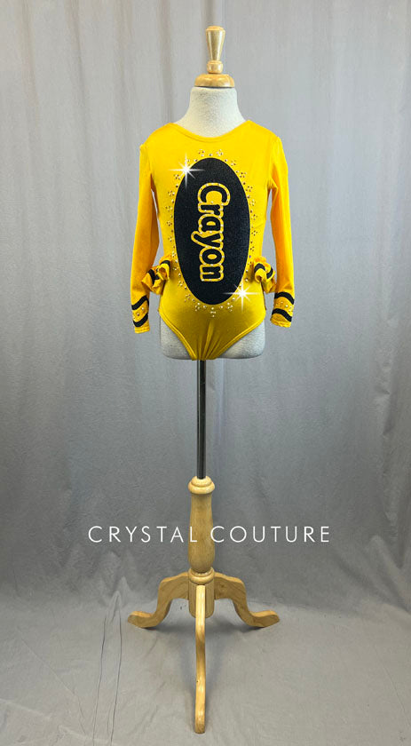Custom Golden Crayon Leotard