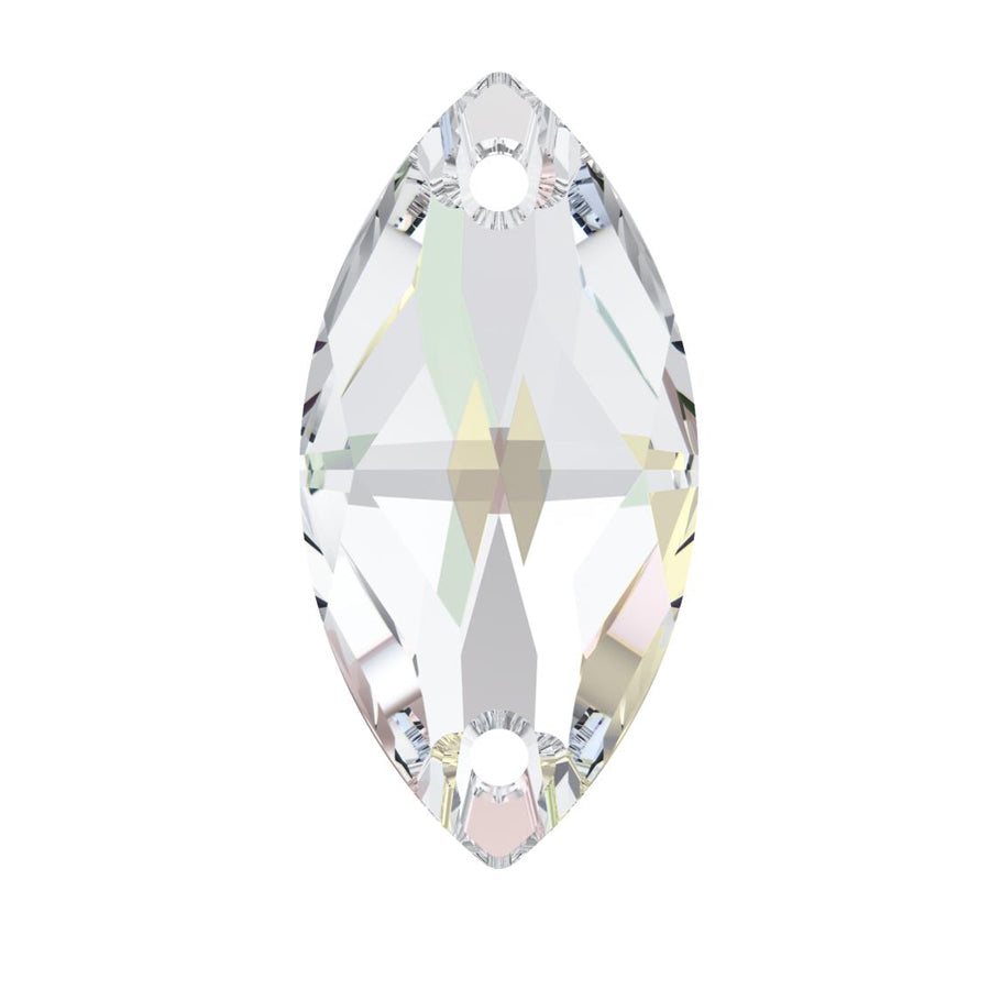 Crystal AB - Navette Sew On #3223