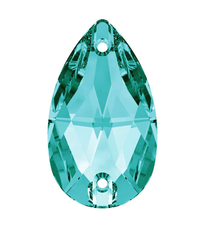 Lt Turquoise - Sew On Pear #3230