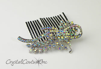 Crystal AB Rhinestone 3 inch Comb