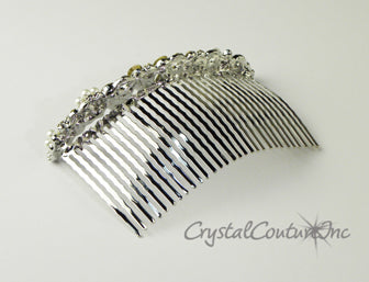 Pearl Rhinestone 3.75 inch Comb