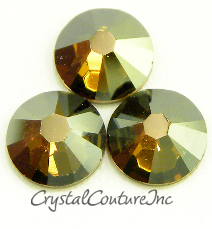 Swarovski 2088 Rhinestone Bronze Tube