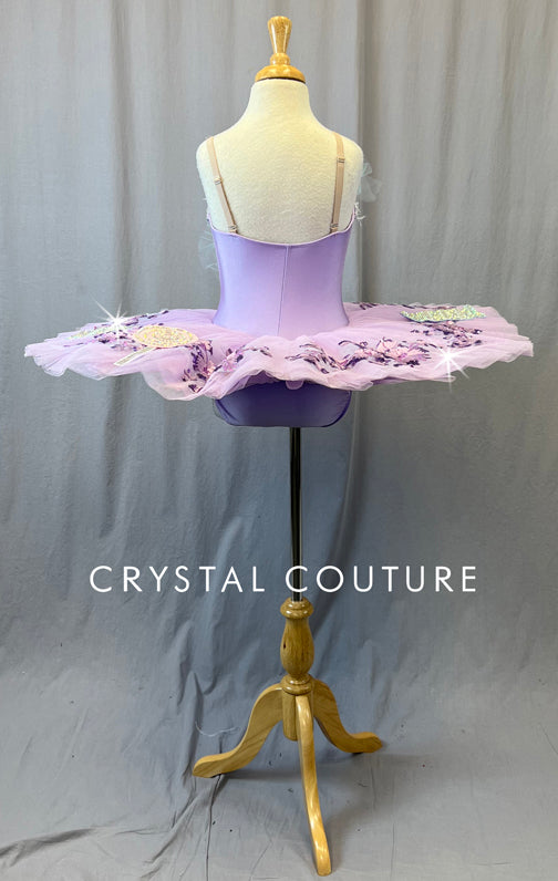 Candy Theme Purple Platter Tutu - Rhinestones