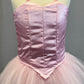 Light Pink Princess Bodice Tutu with Baby Blue Hooded Cloak - Rhinestones