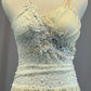 Ivory and Cream Lace Lyrical Dress with Long Skirt