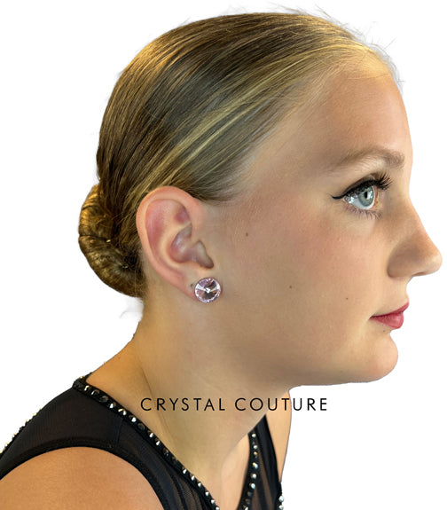 15mm Rivoli Post Earrings made with European Crystal