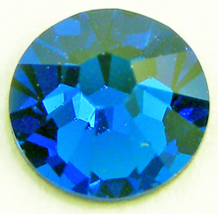 Swarovski 2058 Rhinestone Capri Blue Tube