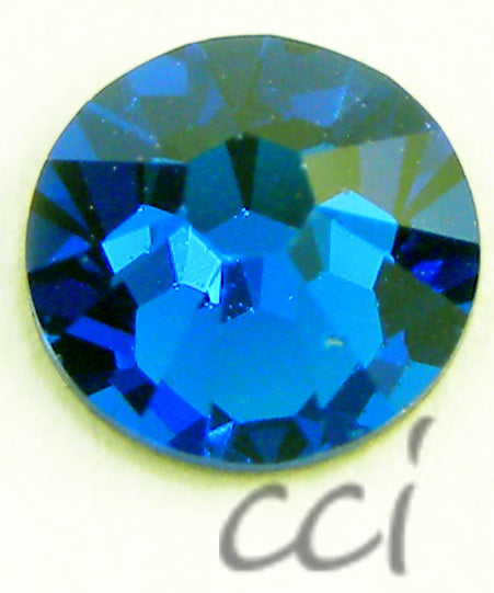 Swarovski 2058 Rhinestone Capri Blue Tube