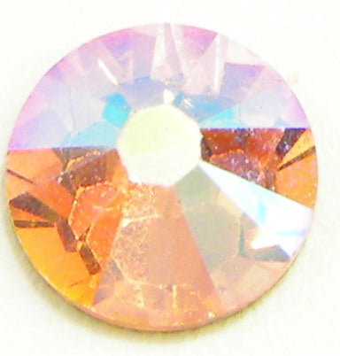 Swarovski 2058 Rhinestone Lt Rose Tube