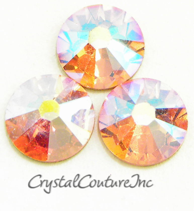 Swarovski 2088 Rhinestone Lt Rose Tube