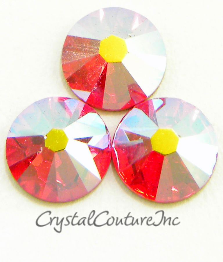 Swarovski 2058 Rhinestone Lt Siam Tube