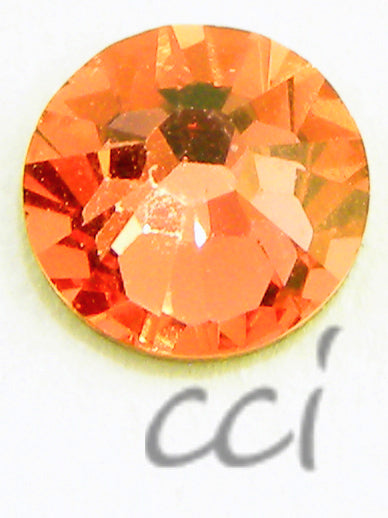Swarovski 2058 Rhinestone Padparadscha Tube