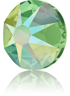 Swarovski 2088 Rhinestone Peridot Shimmer Tube