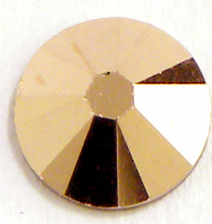 Swarovski 2058 Rhinestone Rose Gold Tube