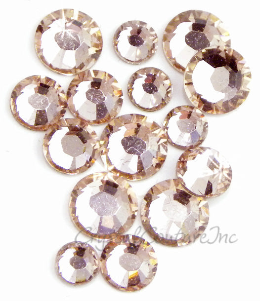 Swarovski 2058 Rhinestone Vintage Rose Tube