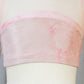 Lt Pink 2 Piece Top and Booty Shorts with Sheer Mesh Skirt
