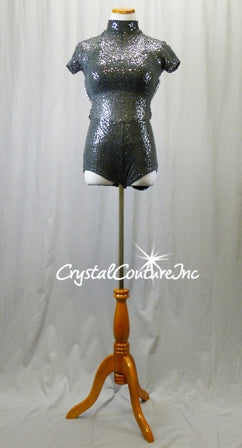 sequin mannequin dress form Black Sequin Dress Form Mannequin Decor Jewelry Stand - arts & crafts - by owner - sale
