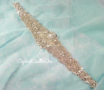 Crystal/Pearl & Pear/Navette Rhinestone Applique #4