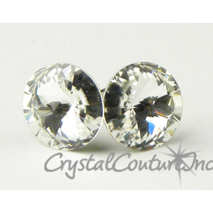 10mm Rivoli Post Earrings