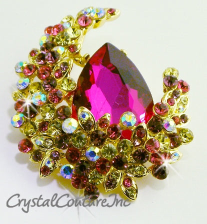 Rhinestone Brooch 2.0" x 1.75"