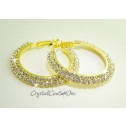 Rhinestone Hoop Earring