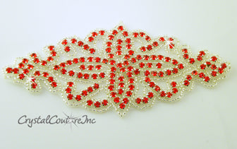 Lt Siam Beaded/Rhinestone Applique #2