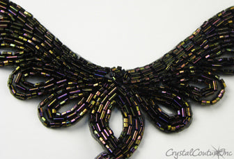 Amethyst AB Beaded Applique