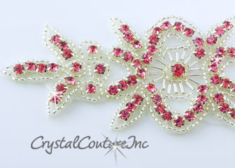 Rose Beaded/Rhinestone Applique #1