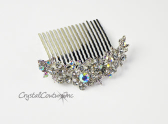 Crystal & Crystal AB Rhinestone 3.25 inch Comb