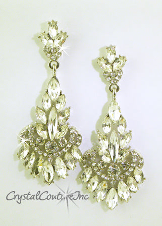 Navette Rhinestone Earring