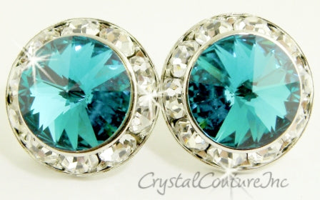 20mm Rondelle Post Earrings made with SWAROVSKI ELEMENTS