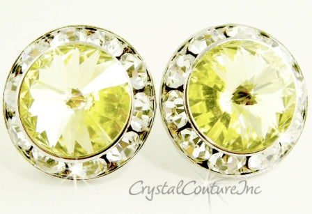 20mm Rondelle Post Earrings made with SWAROVSKI ELEMENTS