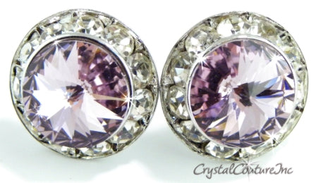 20mm Rondelle Post Earrings made with SWAROVSKI ELEMENTS