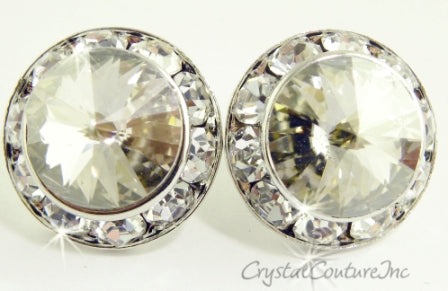 20mm Rondelle CLIP Earrings